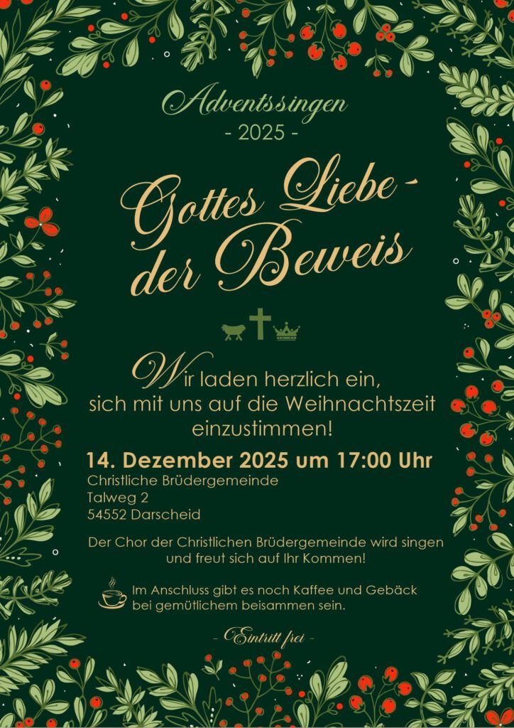 Flyer "Adventssingen 2025"