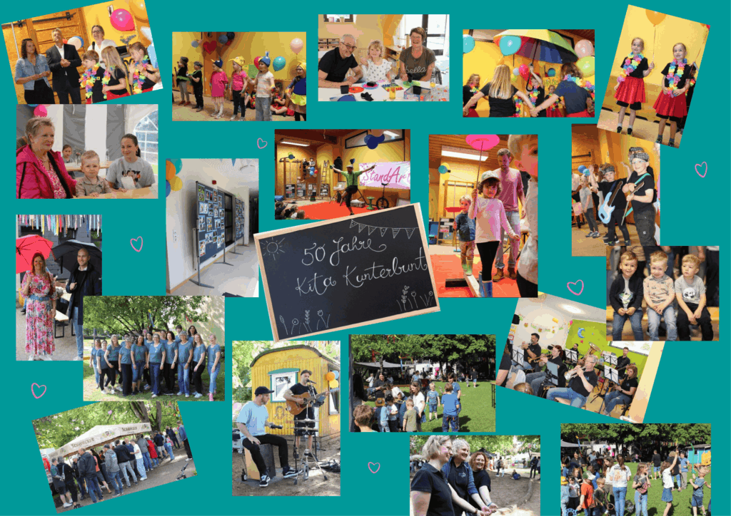 Fotocollage Kindergarten 50-jahr Feier